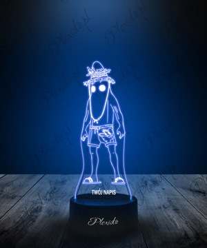 3D светодиодный ночник Fortnite Персонаж Пили Имя