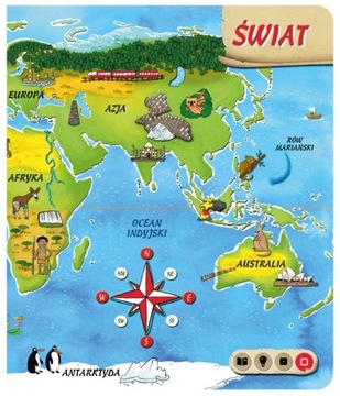 ИНТЕРАКТИВНАЯ КНИГА АЛЬБИК АТЛАС КАРТЫ МИРА