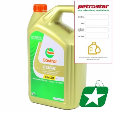 CASTROL EDGE TITANIUM FST 5W30 LL VW 504/507 C3 5L