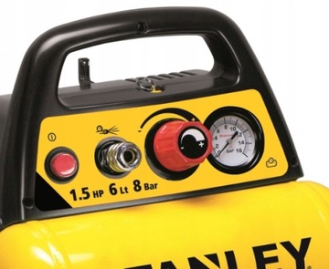 KOMPRESOR BEZOLEJOWY 6L 230V 8 BAR STANLEY STN039 + AKCESORIA 6SZT STANLEY