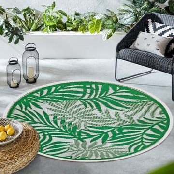 КРУГЛЫЙ САДОВЫЙ КОВРИК ДЛЯ ТЕРРАСЫ, БАЛКОНА 120 СМ