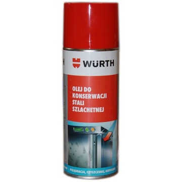 OLEJ DO KONSERWACJI STALI NIERDZEWNEJ 400ML WURTH