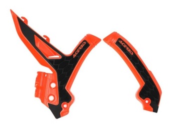 Acerbis osłony ramy X-Grip KTM SX / SXF 2023 > pomarańczowo - czarny