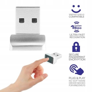 Мини-USB-считыватель отпечатков пальцев