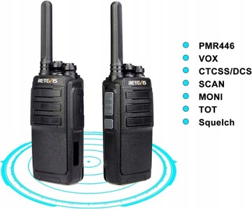 Bateria do przenośnych walkie-talkie PMR446 Kin