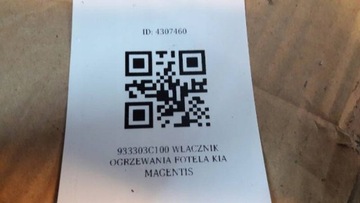 933303C100 SPÍNAČ TOPENÍ SEDADLA KIA MAGENTIS