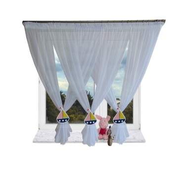 Firanka fantazyjna stateczki karn 160-200 PROMOCJA