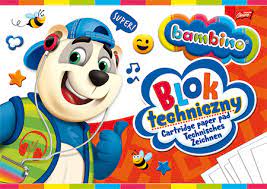 ТЕХНИЧЕСКИЙ БЛОК, БЕЛЫЙ, 10 ЛИСТОВ BAMBINO, ФОРМАТ А4