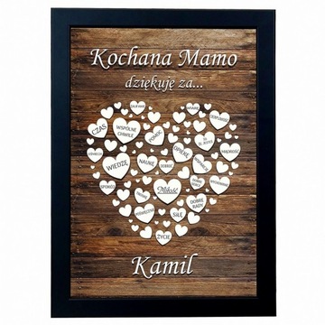 PREZENT DLA MAMY PREZENT DZIEŃ MATKI RAMKA PODZIĘKOWANIE URODZINY