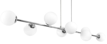 LAMPA WISZĄCA SUFITOWA ŻYRANDOL CHROM KULE LED