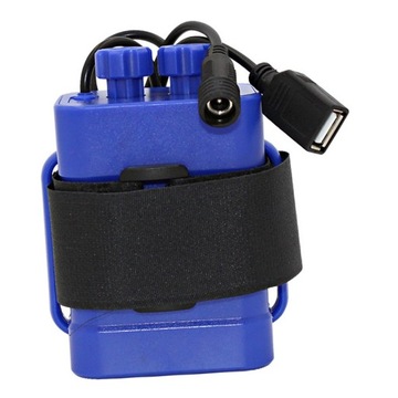 18650 Зарядное устройство Портативный USB-аккумулятор Синий