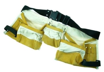 Ремень для монтажных инструментов, парусина, кожа, 11 карманов.