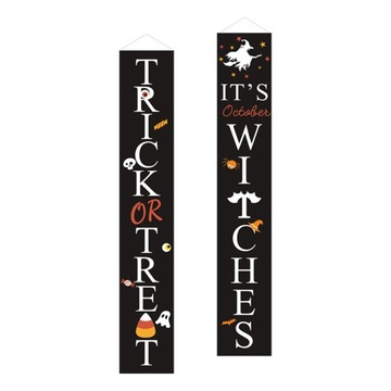 Halloweenowy sztandar Halloweenowe wiszący sz