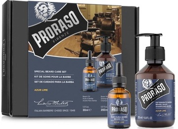 PRORASO Azur Lime ZESTAW do BRODY OLEJEK + SZAMPON