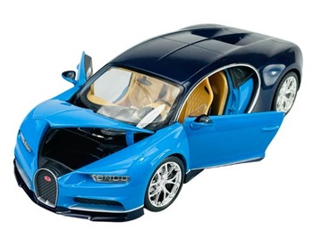 WELLY BUGATTI CHIRON BLUE 1:24 НОВАЯ МЕТАЛЛИЧЕСКАЯ МОДЕЛЬ