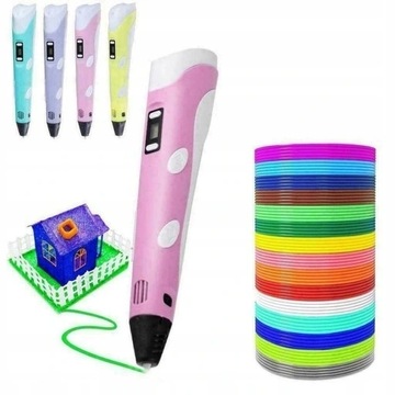 DŁUGOPIS DRUKARKA 3D PEN ZESTAW + WKŁADY 9 METRÓW