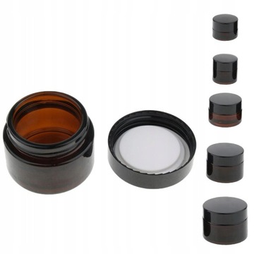 6 маленьких стеклянных баночек по 5 мл/банка для мази/банка