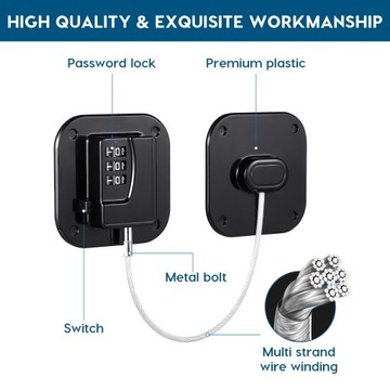 ЗАМОК ДВЕРИ ХОЛОДИЛЬНИКА БЕЗОПАСНОСТЬ ДЕТЕЙ ШКАФ ЯЩИК