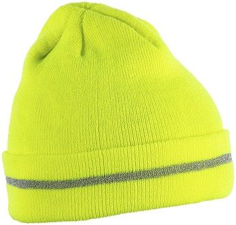 CZAPKA ZIMOWA ŻÓŁTA OSTRZEGAWCZA ODBLASK HOGERT