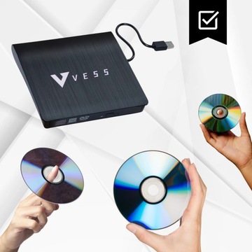 ВНЕШНИЙ ПРИВОД CD-R/DVD-ROM/RW ЗАПИСЫВАТЕЛЬ USB 3.0 ПОРТАТИВНЫЙ ПРОИГРЫВАТЕЛЬ