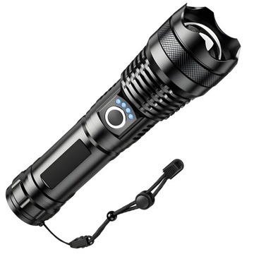 ТАКТИЧЕСКИЙ АККУМУЛЯТОРНЫЙ СВЕТОДИОДНЫЙ ФОНАРЬ ОЧЕНЬ МОЩНЫЙ ЗУМ USB ВОЕННЫЙ МЕТАЛЛ