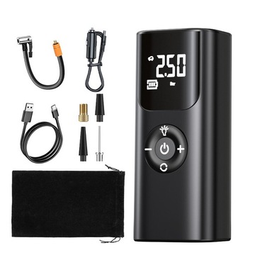Bezprzewodowa elektryczna pompka samochodowa, kompresor rowerowy, 4000mAh 160PSI