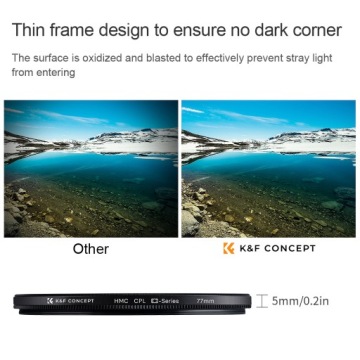 Поляризационный фильтр 62 мм CPL HD MC Slim Nano-C K&F Concept Circular