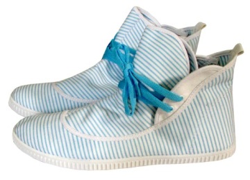 BUTY MĘSKIE TRAMPKI WYSOKIE TENISÓWKI MŁODZIEŻOWE SPORTOWE PASKI NIEBIES 45