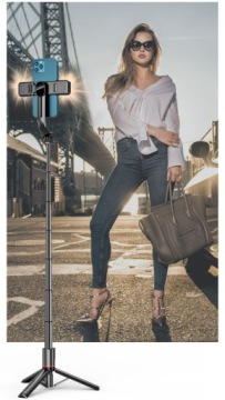 SELFIE STICK SELFIE STICK ШТАТИВ 2X СВЕТ ПУЛЬТ ДИСТАНЦИОННОГО УПРАВЛЕНИЯ
