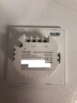 MEROSS ОДНОСЕНСОРНЫЙ ВЫКЛЮЧАТЕЛЬ, БЕЛЫЙ