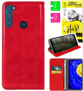 Etui Portfel CASE STOJAK MAGNES KOLORY SZKŁO do Motorola One Fusion Plus+