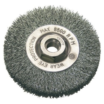 SZCZOTKA TARCZOWA Z DRUTU STAL.FALIST. FI=100MM, M14 PROLINE