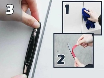 4x ЗАЩИТНЫЕ ПОЛОСКИ, ОГРАНИЧИТЕЛЬ БАМПЕРА ДЛЯ ЗАЩИТЫ ДВЕРИ АВТОМОБИЛЯ