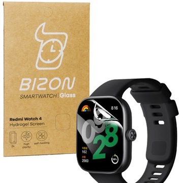2x Ochronna folia hydrożelowa na ekran Bizon do Redmi Watch 4, hydrożel