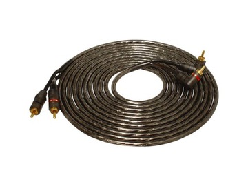 Kabel 2x wtyk RCA (cinch) - 2 RCA KĄTOWY 5m (1064a