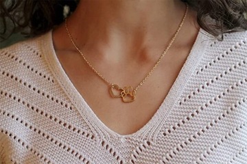 Колье с вырезной надписью Love Dog Paw