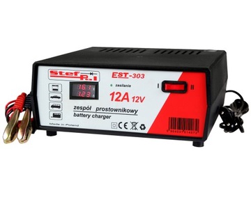 Prostownik STEF-POL EST-303 12V 12A ~120Ah