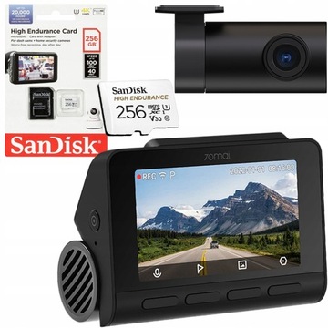70mai Kamera samochodowa A810 + tylna RC11 + 256GB