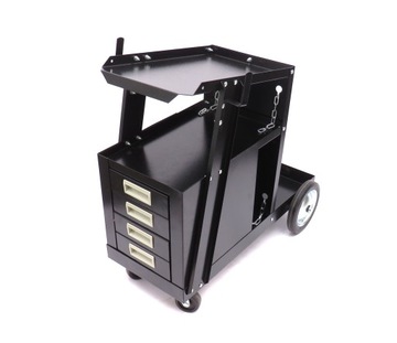 СВАРОЧНАЯ ТЕЛЕЖКА ДЛЯ СВАРОЧНЫХ МАШИН TIG MIG + ПОЛКА С ВЫДВИЖНЫМИ ЯЩИКАМИ KD374