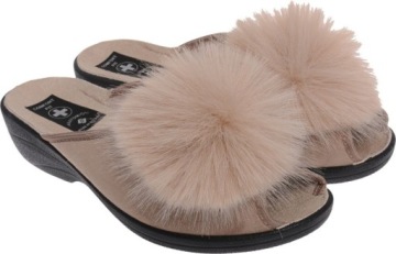 ТАПОЧКИ ЖЕНСКИЕ ПОЛЬСКИЕ ПОМПОН ПРОФИЛЬ be40