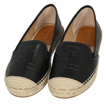 RALPH LAUREN - ESPADRYLE LOGO SKÓRA / 38