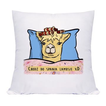 Zabawna poszewka Lama Lamus Dobranoc :)