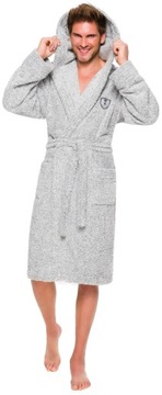 СПОРТИВНЫЙ УНИКАЛЬНЫЙ МУЖСКОЙ ХАЛАТ С КАПЮШОНОМ M