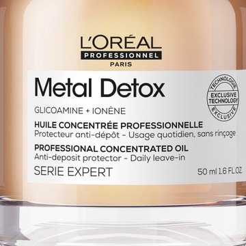 Loreal Metal Detox укрепляющее масло для всех типов волос 50мл