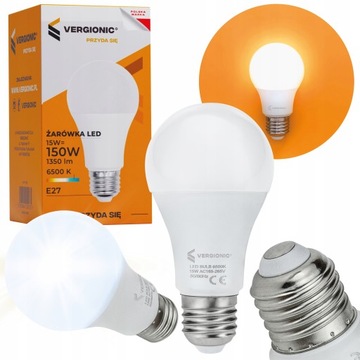 ŻARÓWKA LED MOCNA E27 A60 15W=150 4000k 1350L KL.A