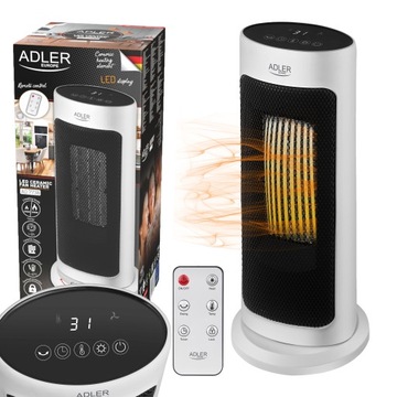 Керамический светодиодный тепловентилятор с дистанционным управлением + таймером