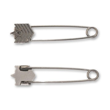 Agrafka ozdobna elegancka 5,5cm ciemny nikiel ZBA-016