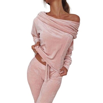 DRES WELUROWY KOMPLET ZESTAW SPODNIE BLUZA KOLORY