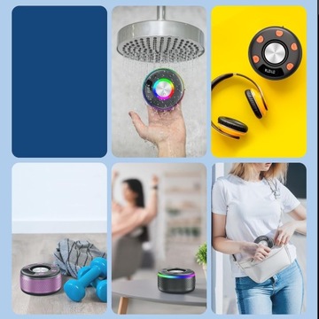 ПОРТАТИВНЫЙ BLUETOOTH-ДИНАМИК ВОДОНЕПРОНИЦАЕМЫЕ СТЕРЕОДИНАМИКИ СО СВЕТОДИОДНОЙ ПОДСВЕТКОЙ