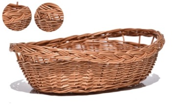 Taca wiklinowa Tacka na pieczywo chleb wiklina